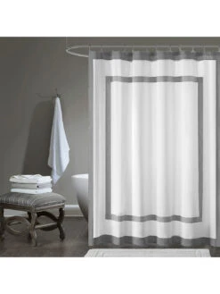 Greyson Rettangolo Cotton Duck Shower Curtain -Madison Park Shop 837b6380 dbde 49ac a2de c5a1749467de