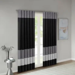 84"x50" Salem Polyoni Pintuck Light Filtering Window Curtain Panel - Madison Park -Madison Park Shop GUEST 001d699d 69fd 4924 aa76 16ec7c56aab9