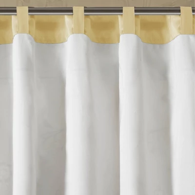 1pc 50"x84" Room Darkening Monroe Embroidered Curtain Panel Yellow - Madison Park 5 1pc 50"x84" Room Darkening Monroe Embroidered Curtain Panel Yellow - Madison Park - Image 5