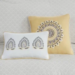 Madison Park 8pc Lian Cotton Floral Printed Reversible Comforter Set Yellow -Madison Park Shop GUEST 048d8719 1457 472f 8a09 f5217c4feb55