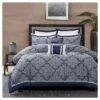 Ryland Jacquard Comforter Set - 8pc