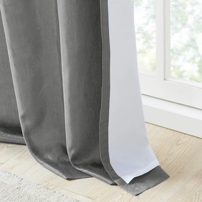 1pc 50"x84" Room Darkening Monroe Embroidered Curtain Panel Yellow - Madison Park 6 1pc 50"x84" Room Darkening Monroe Embroidered Curtain Panel Yellow - Madison Park - Image 6