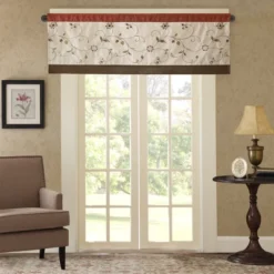 50x18" Monroe Embroidered Window Valance -Madison Park Shop GUEST 114479b4 29d8 4a3e 88d7 79af9d2b9bd5