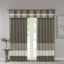 18"x50" Salem Polyoni Pintuck Window Valance - Madison Park -Madison Park Shop GUEST 16a11eea c390 428a 9bba 712520be0be5