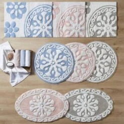 Tunisia Medallion Cotton Tufted Bath Rug -Madison Park Shop GUEST 19dbd5f2 b61e 4253 819f 20223b83d5ba