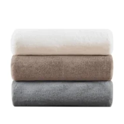 50"x60" Sienna Solid Premium Faux Fur Throw Blanket - Madison Park -Madison Park Shop GUEST 1b69f21f fc13 4890 a600 548a80966a29