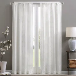 84"x50" Clarissa Diamond Sheer Curtain Panel 7 84"x50" Clarissa Diamond Sheer Curtain Panel -Madison Park Shop GUEST 228b9b0e 016c 4b96 b57d 71affddf266a