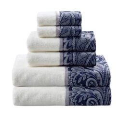 6pc Charlotte Jacquard Towel Set -Madison Park Shop GUEST 25109844 7ee1 4af9 b07d 294e8eb5d710