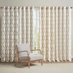 Peyton Metallic Geo Embroidered Single Window Curtain Panel -Madison Park Shop GUEST 2712308c e2a0 4f2c b56b 157a90e0ff0e