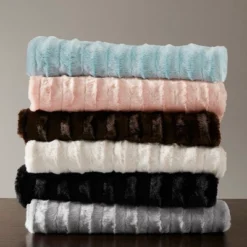 50"x60" York Long Faux Fur Throw Blanket -Madison Park Shop GUEST 28ed95c6 fc0f 4ec6 98dc 63657435e11b