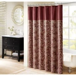 Paisley Jacquard Polyester Shower Curtain -Madison Park Shop GUEST 2b292712 c68b 41e7 a19b 4b14b0d473a2