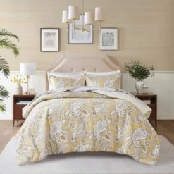 Madison Park Sandra Paisley Print With Sheets Comforter Bedding Set Wheat -Madison Park Shop GUEST 2e7155a5 5791 4aea 85a1 cb32f37beda3