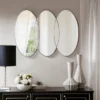 30" X 40" Eclipse Decorative Wall Mirror Antique Silver
