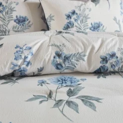 Benita 7pc Printed Seersucker Comforter Set Blue -Madison Park Shop GUEST 34425cae 546f 44bb b1fb 4db9572c4823