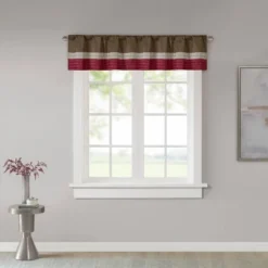 18"x50" Salem Polyoni Pintuck Window Valance - Madison Park -Madison Park Shop GUEST 377e9cd0 0246 469a 84dd ba6087862ac9