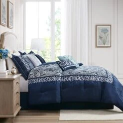 Martha Jacquard Comforter Set Navy - Madison Park 17 Martha Jacquard Comforter Set Navy - Madison Park -Madison Park Shop GUEST 422c7d79 ec44 47e9 9878 9939a8e6128e