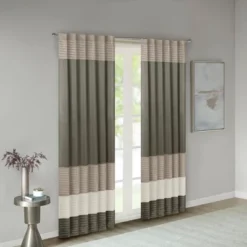 84"x50" Salem Polyoni Pintuck Light Filtering Window Curtain Panel - Madison Park -Madison Park Shop GUEST 4f7d0ae8 e72b 48ba a7ae a597e9872801