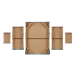 (Set Of 5) Glistening Marble Gel Coat Canvas Sand Decorative Wall Art Set Blue -Madison Park Shop GUEST 52eedb62 21c9 4793 a61b 81b2e6ccf4db