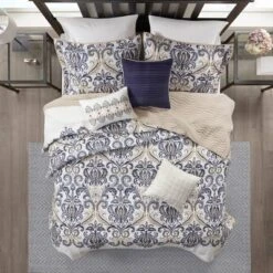 6pc Cascade Reversible Quilted Coverlet Set Blue - Madison Park -Madison Park Shop GUEST 57303a26 4435 41ec bba7 bf5d0f24ee39