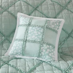 Aqua Gretchen Cotton Percale Comforter Set 9pc -Madison Park Shop GUEST 57960681 daea 4c52 af38 bfe621ee116e