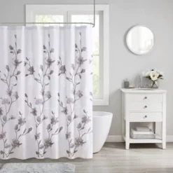 Anise Floral Printed Burnout Shower Curtain -Madison Park Shop GUEST 598f9897 8cbd 4e09 9d6a b94f5ca2c571