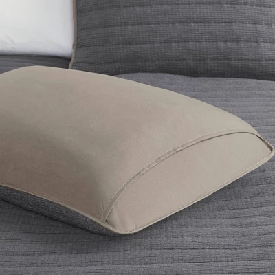 Madison Park 3pc Ashton Crinkled Microfiber Reversible Quilt Set 4 Madison Park 3pc Ashton Crinkled Microfiber Reversible Quilt Set - Image 4