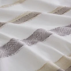 Madison Park 5pc Cove Clipped Jacquard Comforter Set White/Assorted Beiges -Madison Park Shop GUEST 5e050b15 cb07 4d79 847d 6024140b83fa 1