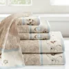 6pc Monroe Embroidered Cotton Jacquard Towel Set - Madison Park