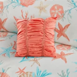 Ocean View Duvet Cover Set Coral - 6pc -Madison Park Shop GUEST 60bf8fe8 6e0b 462f ac25 7a125896dfaa
