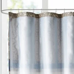 Perry Embroidered Shower Curtain Navy Blue -Madison Park Shop GUEST 675d9355 0645 4c6b 96fc 68fe201287f2