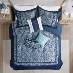 Martha Jacquard Comforter Set Navy - Madison Park 16 Martha Jacquard Comforter Set Navy - Madison Park -Madison Park Shop GUEST 69929f3c e25c 4179 8998 332c115aad53