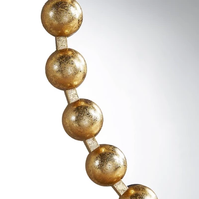 36" Dia Marlowe Round Decorative Wall Mirror Gold 5 36" Dia Marlowe Round Decorative Wall Mirror Gold - Image 5