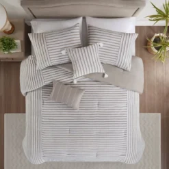 Madison Park 5pc River Clipped Jacquard Comforter Bedding Set With Throw Pillows Off-White 19 Madison Park 5pc River Clipped Jacquard Comforter Bedding Set With Throw Pillows Off-White -Madison Park Shop GUEST 6b084d3b b961 4966 a847 a144da5e459d