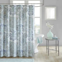 72"x72" Lian Printed Cotton Shower Curtain - Madison Park -Madison Park Shop GUEST 725063a8 bd6a 44c3 813c 25082826c948