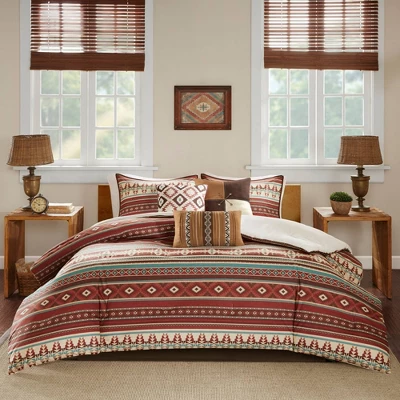 Duncan Printed Comforter Set 7pc 1 Duncan Printed Comforter Set 7pc