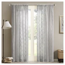 84"x50" Clarissa Diamond Sheer Curtain Panel 9 84"x50" Clarissa Diamond Sheer Curtain Panel -Madison Park Shop GUEST 7c0bb0f0 ef8b 43e0 8c3d 0d873876084b