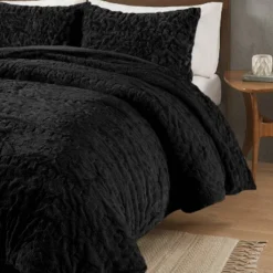 Madison Park 3pc Full/Queen Dakota Ruched Fur Down Alternative Comforter Set Black 13 Madison Park 3pc Full/Queen Dakota Ruched Fur Down Alternative Comforter Set Black -Madison Park Shop GUEST 7d8aa6a5 3687 49ef bf24 10cf8d9a6670 1
