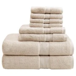 8pc Cotton Bath Towel Set -Madison Park Shop GUEST 807c9d84 6a12 447b 9b33 4eed60a1bc30