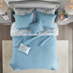 Elian Comforter And Coverlet Set Blue -Madison Park Shop GUEST 83b50516 bda3 49b9 b296 e044954807b7