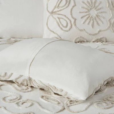 Valeria 3 Piece Tufted Cotton Chenille Comforter Set 4 Valeria 3 Piece Tufted Cotton Chenille Comforter Set - Image 4