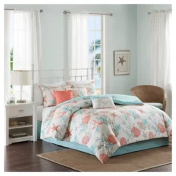 Ocean View Comforter Set Coral - 7pc -Madison Park Shop GUEST 8d74e4ce 7141 40a6 bc03 bad0d3c9f88b