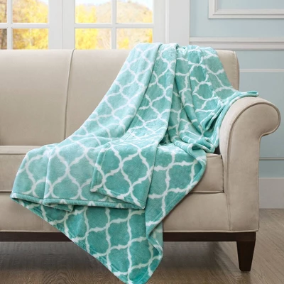 60"x70" Oversized Ogee Throw Blanket - Madison Park 1 60"x70" Oversized Ogee Throw Blanket - Madison Park