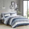 Madison Park Ryder Comforter Set With Bed Sheets Blue/Gray