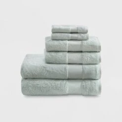 6pc Turkish Bath Towel Set -Madison Park Shop GUEST 91287595 9352 4699 8fd9 8477ba342457
