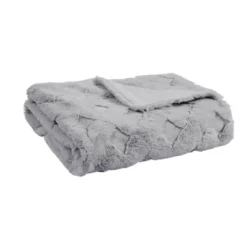 50"x60" Jane Luxury Basketweave Faux Fur Throw Blanket -Madison Park Shop GUEST 92f18969 91b7 4392 b31f 1f40891cfe39