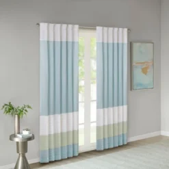 84"x50" Salem Polyoni Pintuck Light Filtering Window Curtain Panel - Madison Park -Madison Park Shop GUEST 9319f35b 18e2 4d89 8430 4bffb81a892a