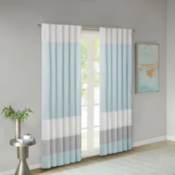 84"x50" Salem Polyoni Pintuck Light Filtering Window Curtain Panel - Madison Park -Madison Park Shop GUEST 95b32f90 3c7f 45ec b7d0 03900a006c5e