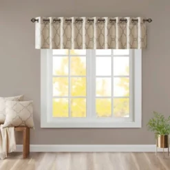 18"x50" Sereno Fretwork Print Valance -Madison Park Shop GUEST a0ccc883 4ba4 46d7 81c2 09b1917b3d59