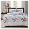 Willow Watercolor Floral Quilted Coverlet Set - 6pc