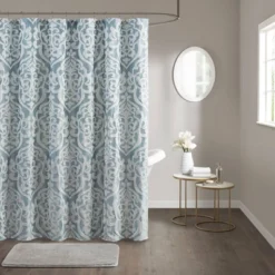 72"x72" Eliot Jacquard Shower Curtain - Madison Park -Madison Park Shop GUEST a4aab473 897a 46f2 bde9 627ac5e4e5e2